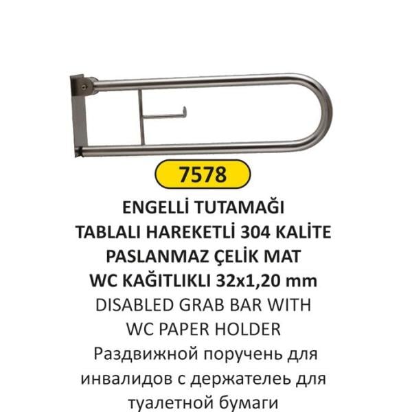 304 KALİTE HAREKETLİ ENGELLİ TUTAMAĞI