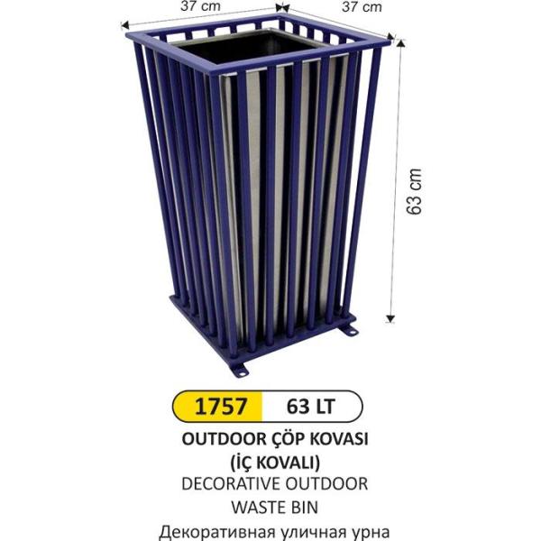 63 LT OUTDOOR ÇÖP KOVASI İÇ KOVALI