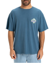 Quiksilver Gh Qs Crystal Jet Erkek Mavi Günlük Stil T-Shirt
