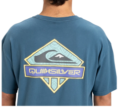 Quiksilver Gh Qs Crystal Jet Erkek Mavi Günlük Stil T-Shirt