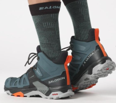 Salomon X Ultra 4 Mid GTX Stargazer/Black/Scarlet Ibis Erkek Outdoor Bot