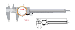 150 MM SAATLİ KUMPAS