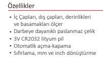 1000 MM ÇİFT ÇENE DİJİTAL KUMPAS IP54