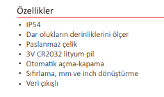 300 MM DERİNLİK KUMPASI DİJİTAL