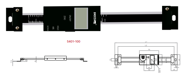 100 MM DİKEY DOĞRUSAL CETVEL DİJİTAL