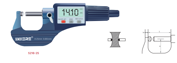0-25 MM BORU MİKROMETRE DİJİTAL