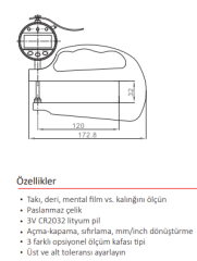 0-25 MM KALINLIK KOMPARATÖRÜ DİJİTAL (0,01)