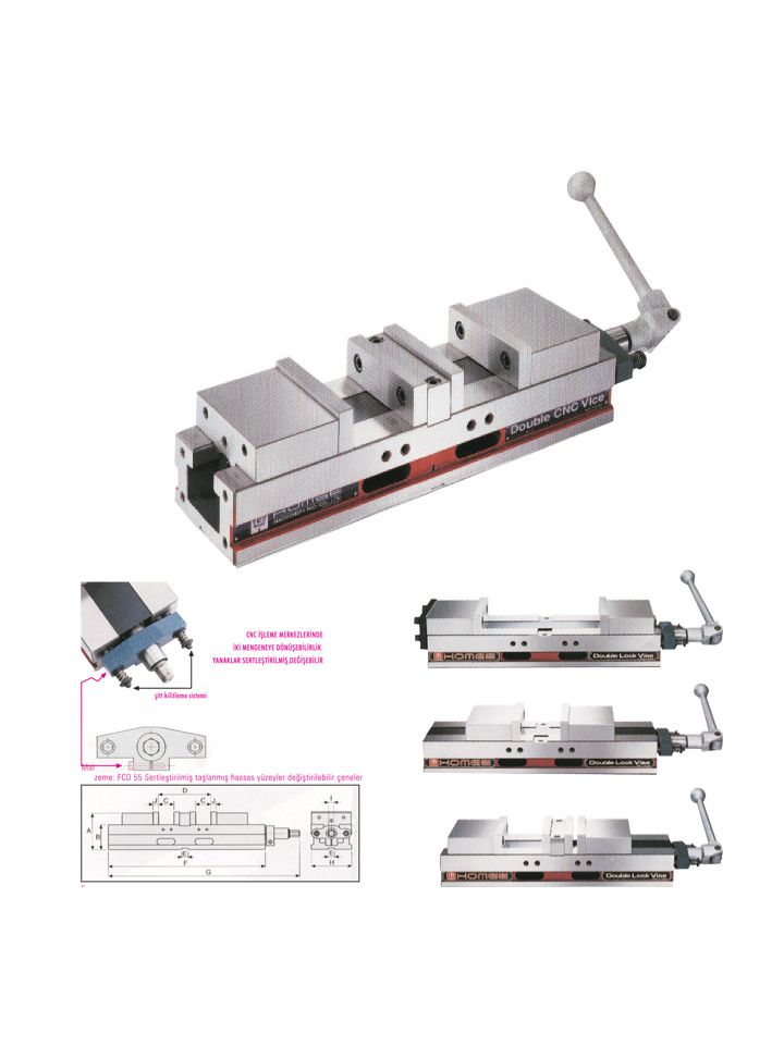 DUBLE SÜPER HASSAS CNC ÇİFT AÇILIMLI MENGENE