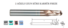 KÜRE KARBÜR FREZE UZUN (55HRC)