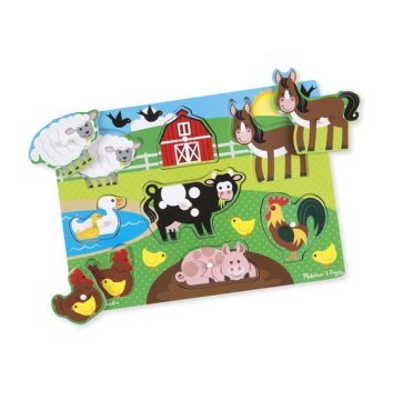 Melissa&Doug Ahşap Tutmalı Yapboz Çiftlik