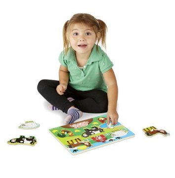 Melissa&Doug Ahşap Tutmalı Yapboz Çiftlik