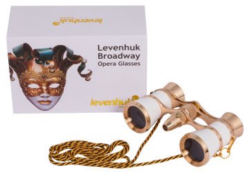 Levenhuk Broadway 325F Opera Dürbünlerı (beyaz, LED ışıklı ve zıncırlı)