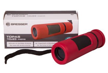 Bresser Topas 10x25 Red Monocular