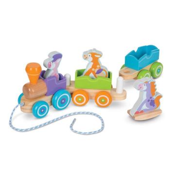 Melissa&Doug Çek Çek Tren - Sallanan Çiftlik Hayvanları