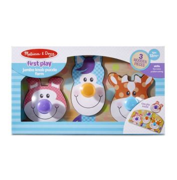 Melissa&Doug Ahşap Tutmalı Puzzle - Çiftlik Hayvanları