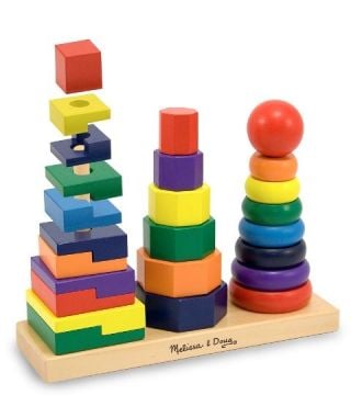 Melissa&Doug Ahşap Geometrik Kuleler