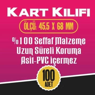 Oyun Kartı Kılıfı - 45,5X68 mm