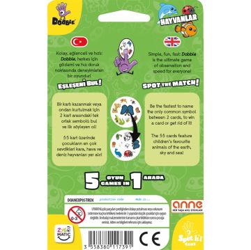 Asmodee Dobble Hayvanlar ECO (Animals ECO)