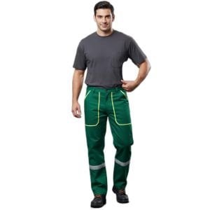 Harmandan Karışım Reflektörlü İş Pantolonu (Yeşil)