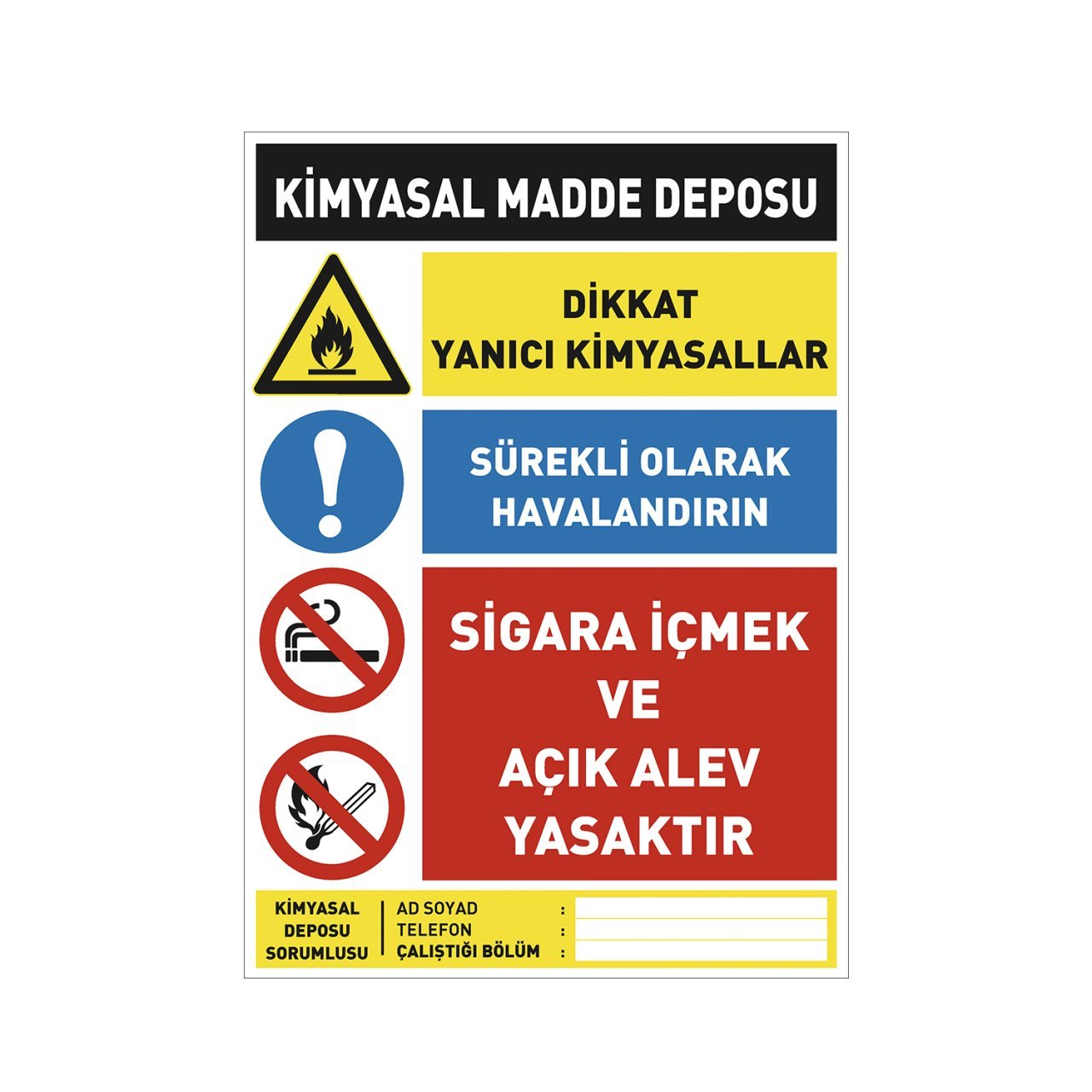 Kimyasal Madde Deposu Levhası