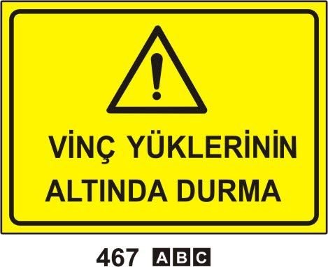 Vinç Yüklerinin Altında Durma Levhası