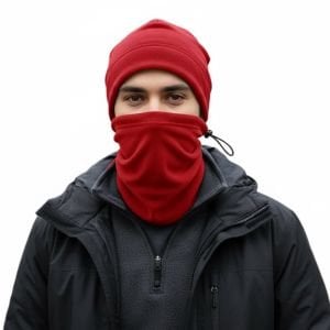 Polar Bere + Polar İpli Bere Kırmızı (Unisex)