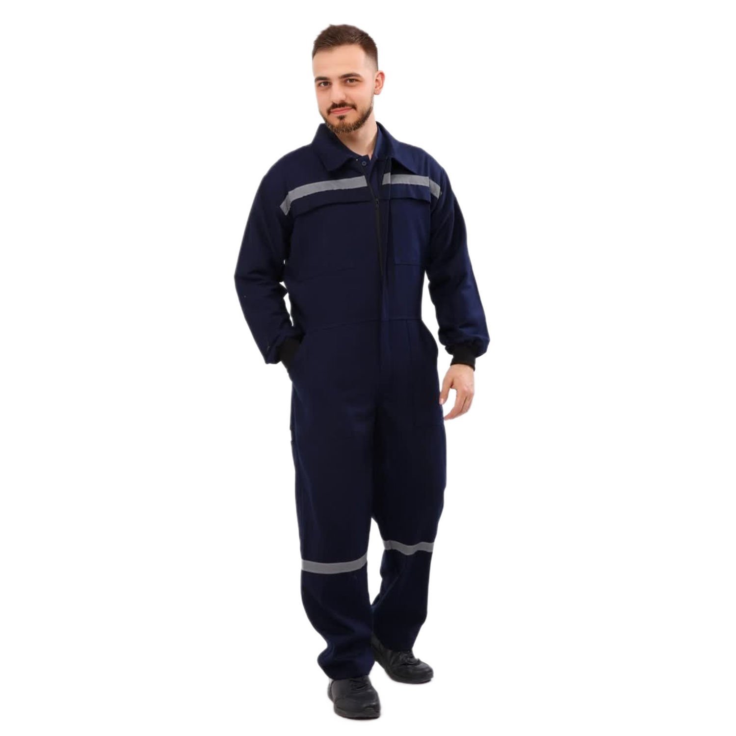 16/12 Gabardin Boy İşçi Tulumu Lacivert