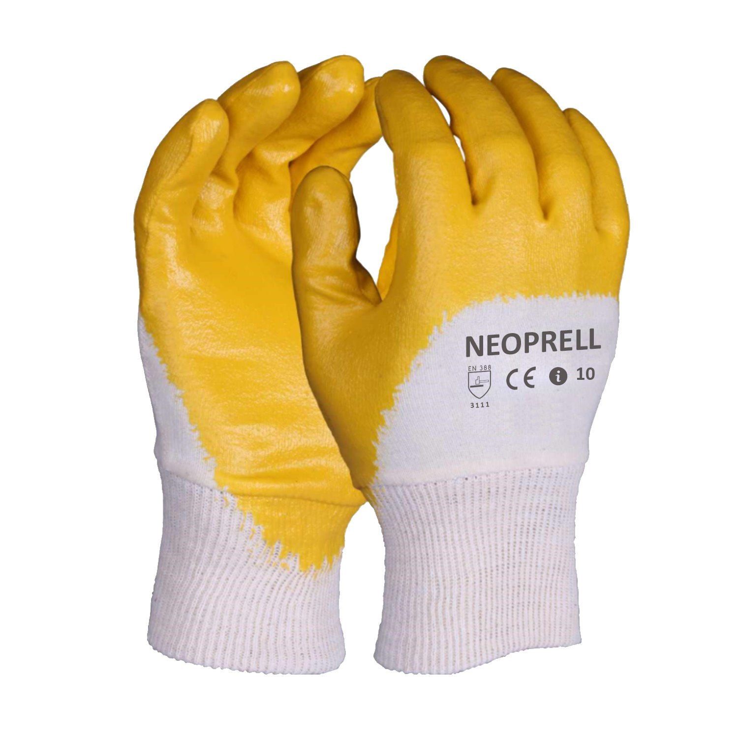Neoprel Sarı Nitril İş Eldiveni ( 1 Koli 360 Çift )