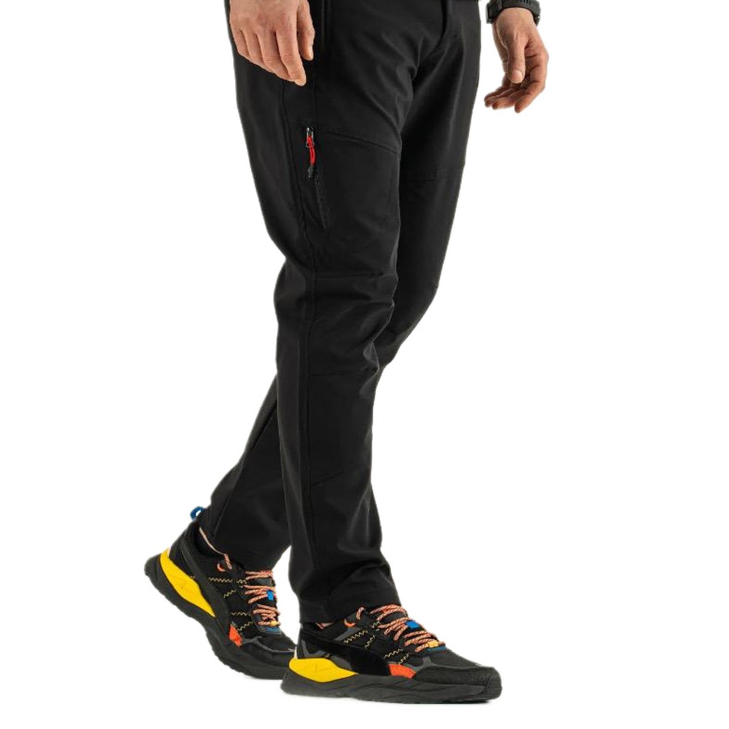 Softshell Rüzgar Su Geçirmez İş Pantolonu Siyah Renk