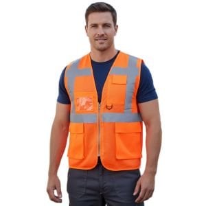 Vento Mühendis ikaz Yeleği Tek Renkli Turuncu