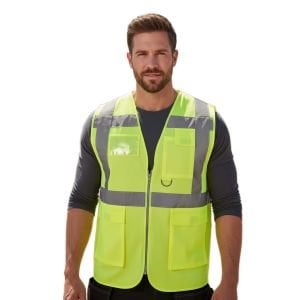 Vento Mühendis ikaz Yeleği Tek Renkli Sarı