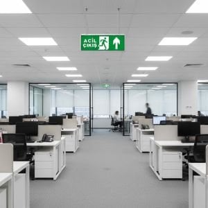 Çıkış Exit Ledli Armatür Yukarı Ok