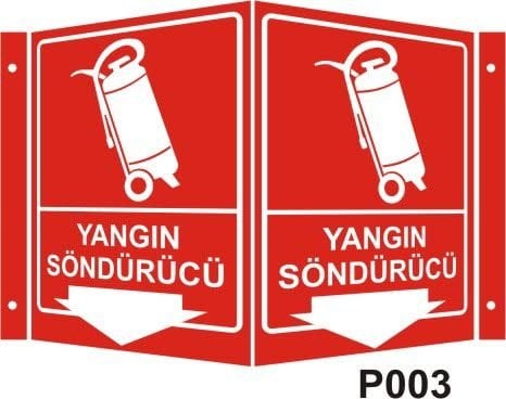Yangın Söndürücü Panoromik Levha (35x56cm)