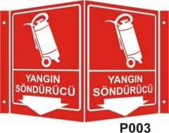 Yangın Söndürücü Panoromik Levha (35x56cm)