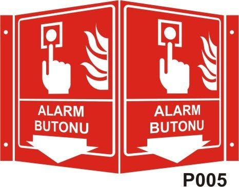 Alarm Butonu Panoromik Levha (35x56cm)