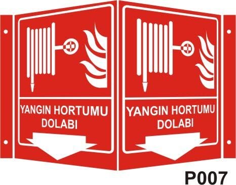 Yangın Hortumu Dolabı Panoromik Levha (35x56cm)