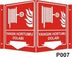 Yangın Hortumu Dolabı Panoromik Levha (35x56cm)