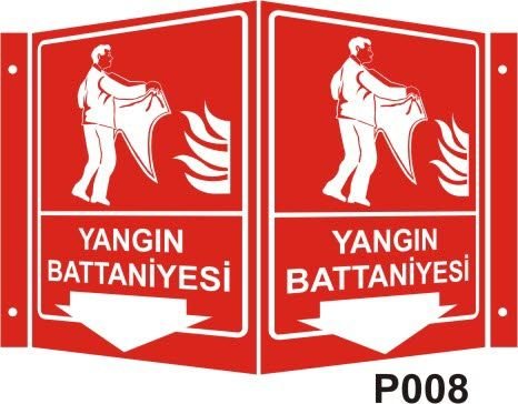 Yangın Battaniyesi Panoromik Levha (35x56cm)