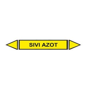 Sıvı Azot Akışkan Boru Etiketi