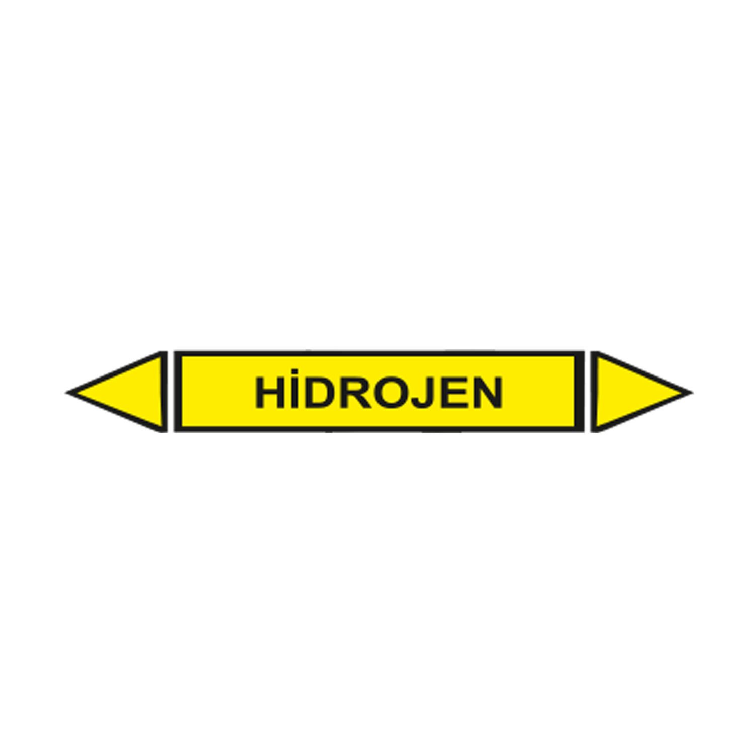 Hidrojen Akışkan Boru Etiketi