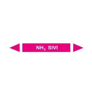 NH3 Sıvı Akışkan Boru Etiketi