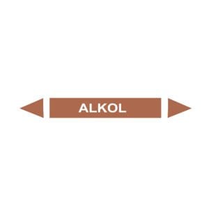 Alkol Akışkan Boru Etiketi