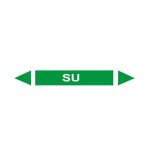 Su Akışkan Boru Etiketi