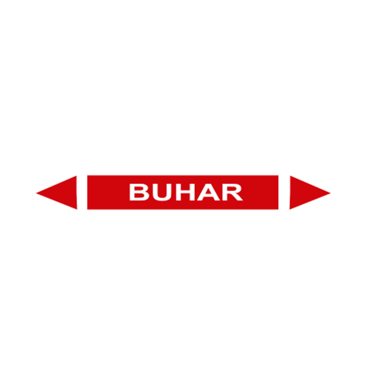 Buhar Akışkan Boru Etiketi