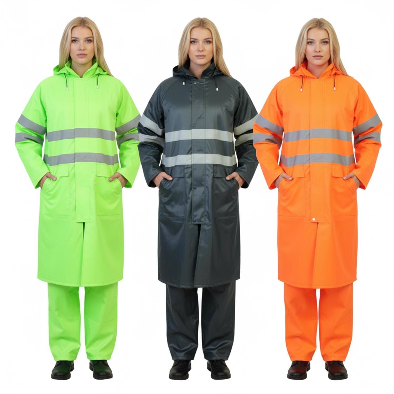 Vento İmperteks Reflektörlü Uzun Yağmurluk (KT03)