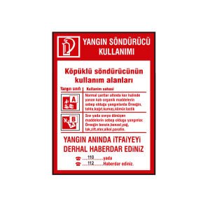 Yangın Söndürücü Kullanımı (Köpüklü)