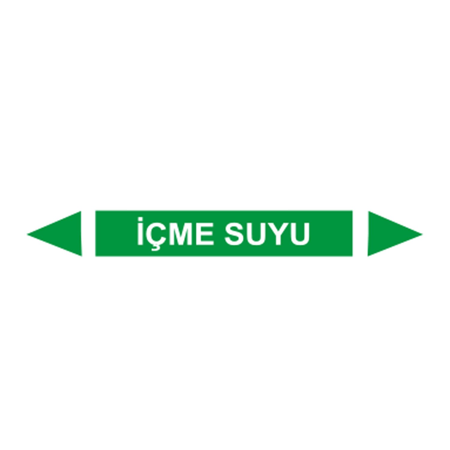 İçme Suyu Akışkan Boru Etiketi