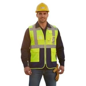 Vento Mühendis ikaz Yeleği Çift Renkli Sarı