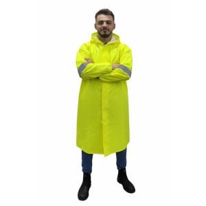 Balıkçı Pardesü Reflektörlü Yağmurluk Neon Sarı Renk