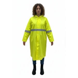 Balıkçı Pardesü Reflektörlü Yağmurluk Neon Sarı Renk